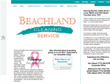 Tablet Screenshot of beachlandcleaning.com